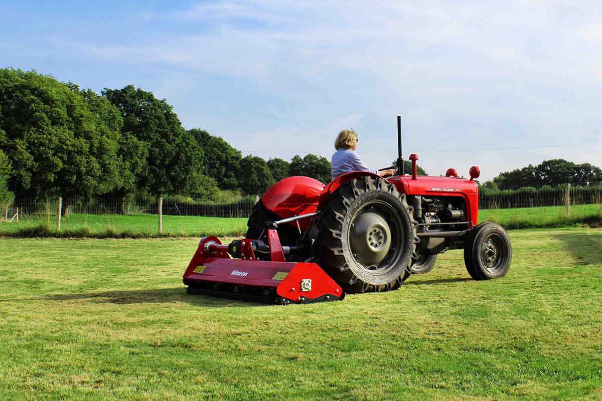 For Compact Tractors 1.45m Wide WFL145 Winton Heavy Duty Flail Mower 