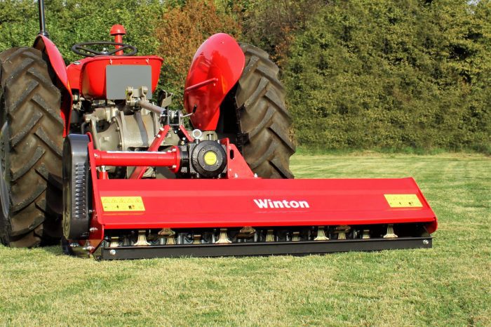 WFL175 Winton heavy duty flail mower Massey Ferguson tractor