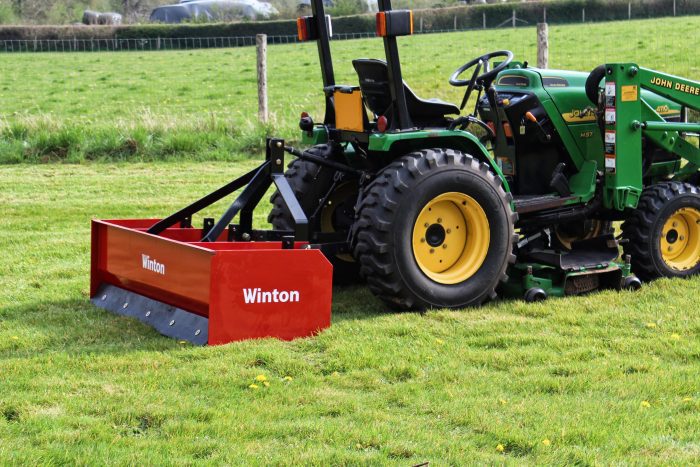 Winton WRB5 5ft Box Grader on John Deere Tractor