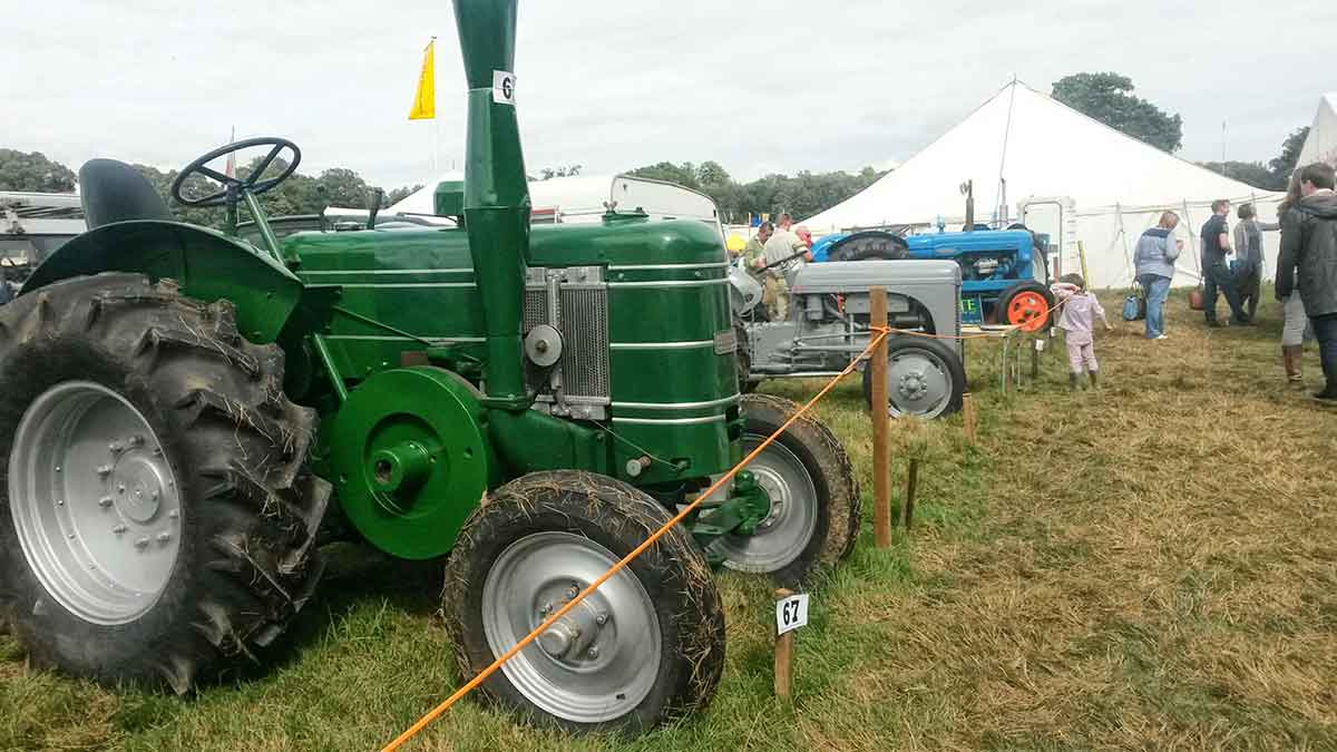 Tractor at alresford show hampshire